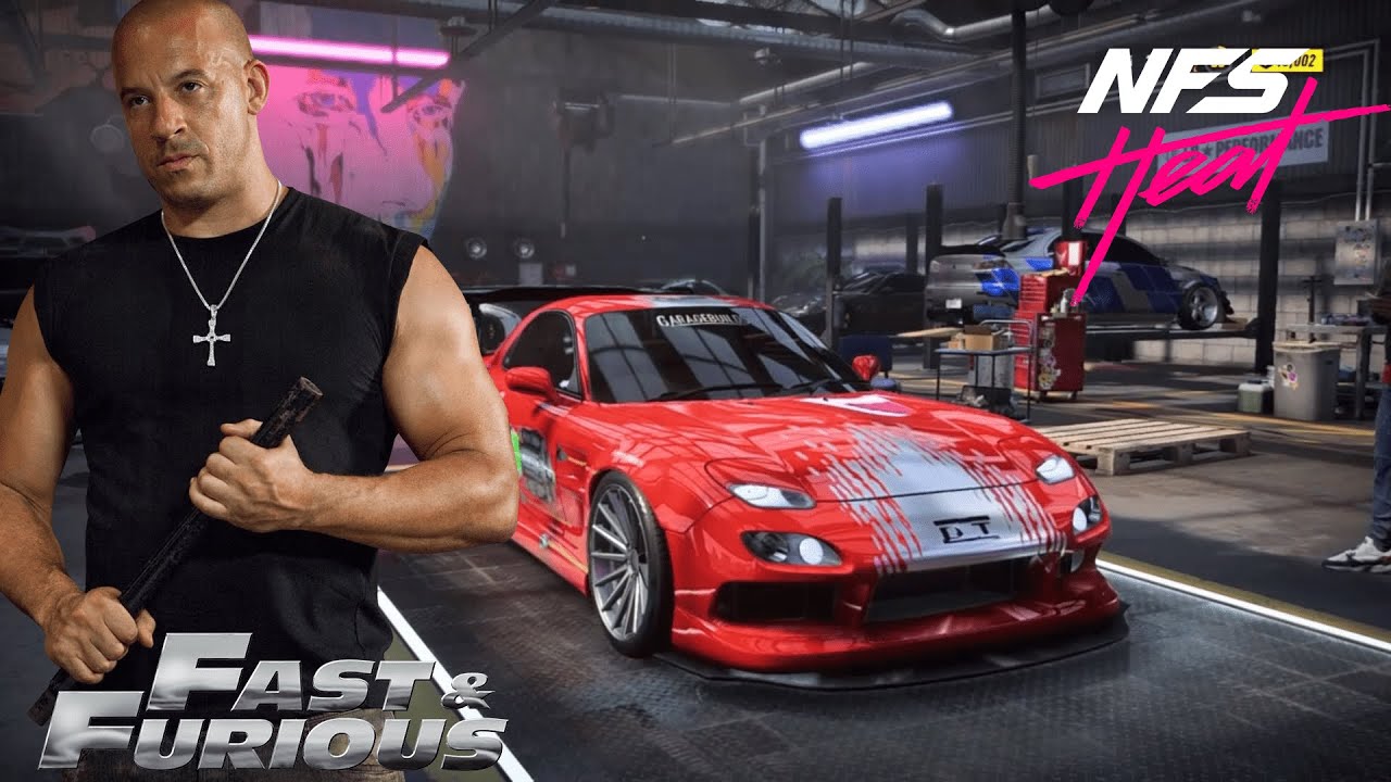 Dom Toretto's Rx7 from Fast and The Furious On NFS Heat | Incredible Build