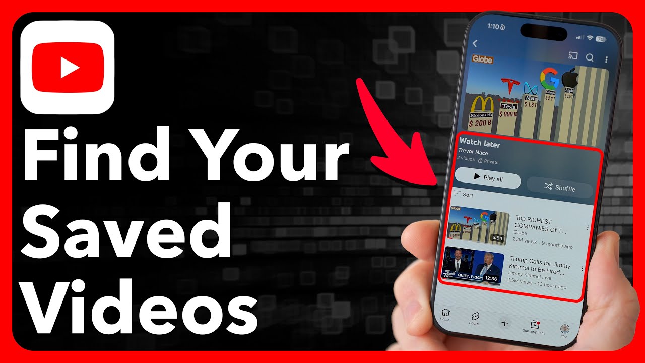 How To Find Saved Videos On YouTube