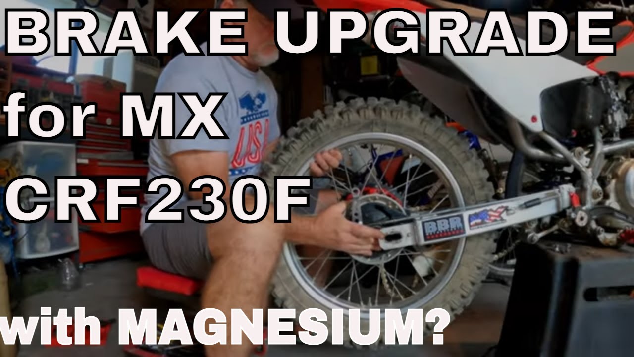 Rear brake upgrade - CRF230F with XR250R magnesium brake drum