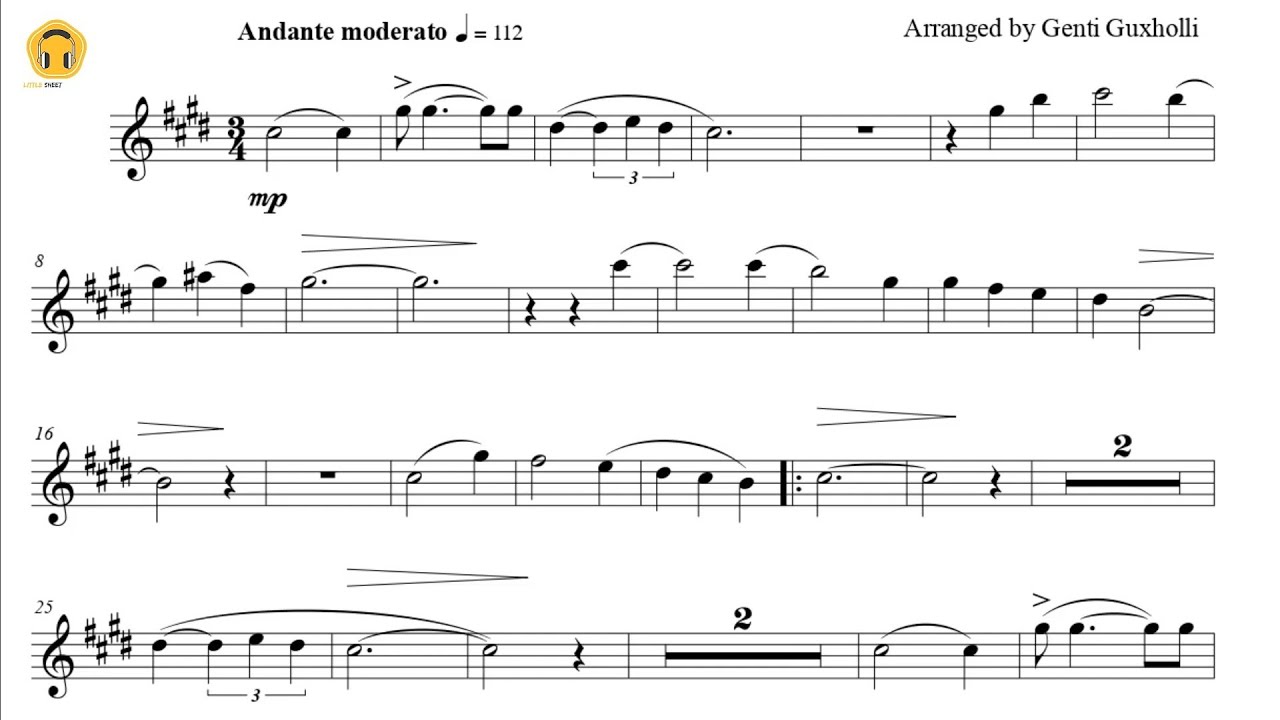 Scarborough Fair (Flute Solo with Piano Accompaniment/Sheets)