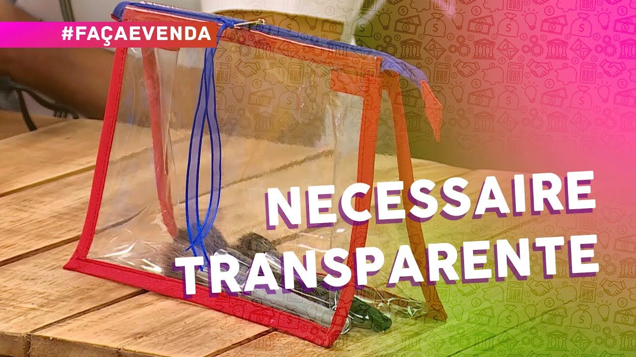 Necessaire Transparente por Aline Domingues