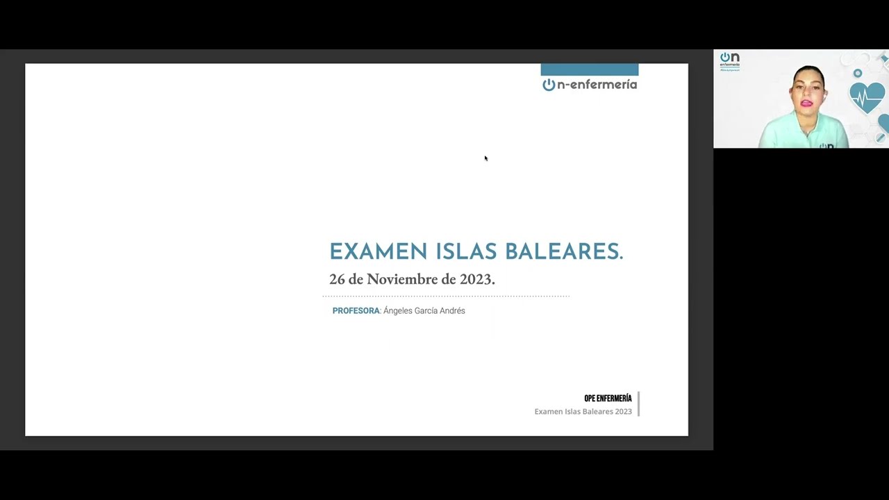 EXAMEN COMENTADO OPE ENFERMERÍA BALEARES 2023