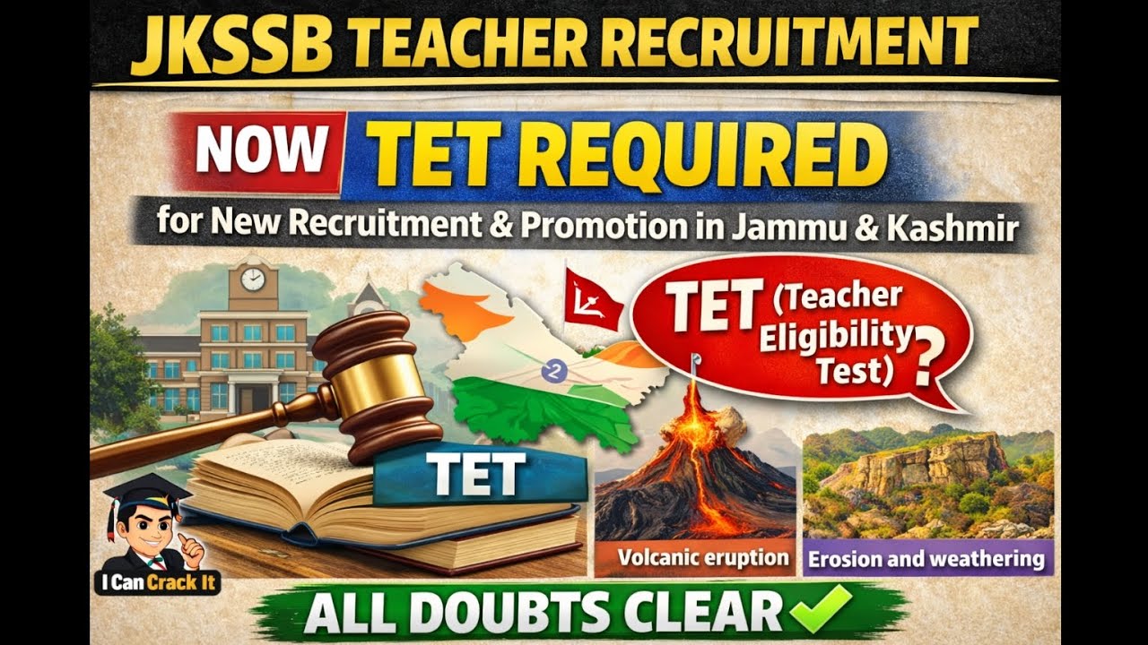 Official: Now TET is compulsory in J&K and JKSSB for advt/Setback for students and teachers  #jkssb 