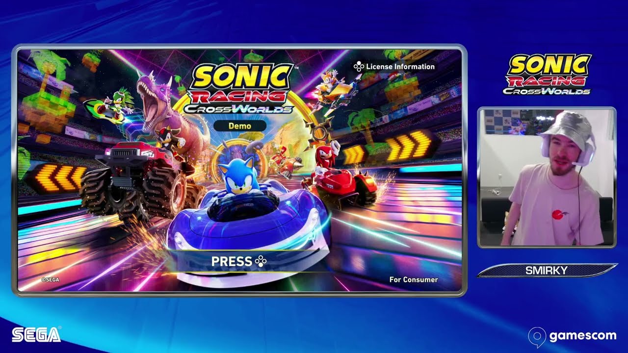 Smirky Plays Sonic Racing: CrossWorlds at gamescom 2025 - Day 2