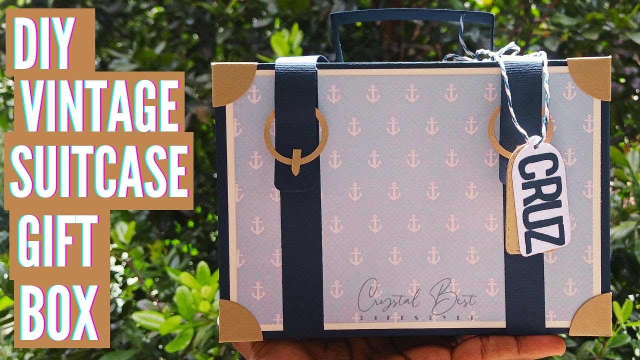 Suitcase Gift Box | Vintage Paper Travel Case | DIY Handmade gift | Tutorial