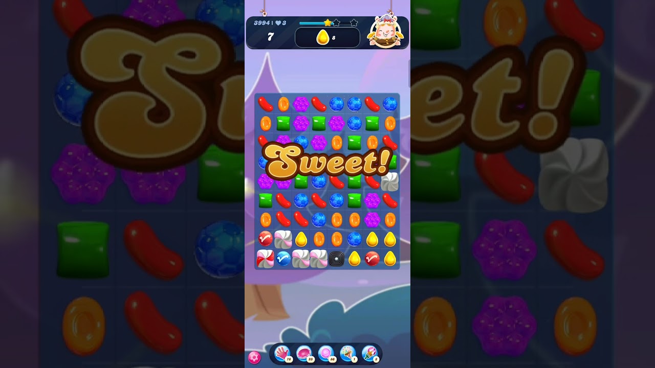 CANDY CRUSH SAGA LEVEL 3994 NEW VERSION NO BOOSTER