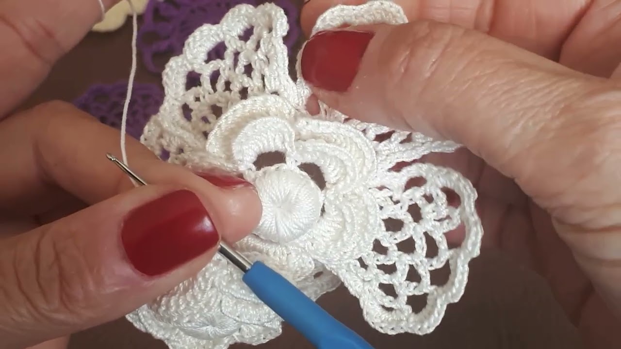 İrlanda Danteli İrish lace çiçek motifi 