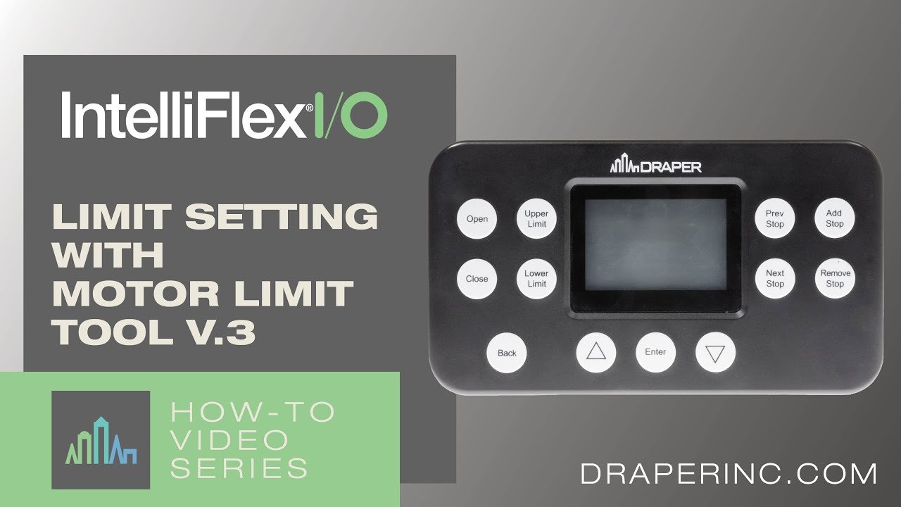 How-To Video: Limit Setting with the IntelliFlex I/O Motor Limit Tool v.3  |  Expert Guide