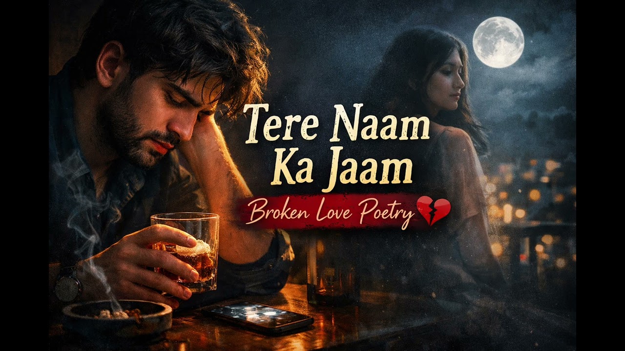 “Tere Naam Ka Jaam | Heart Touching Hindi Sad Song | Broken Love Poetry 💔”