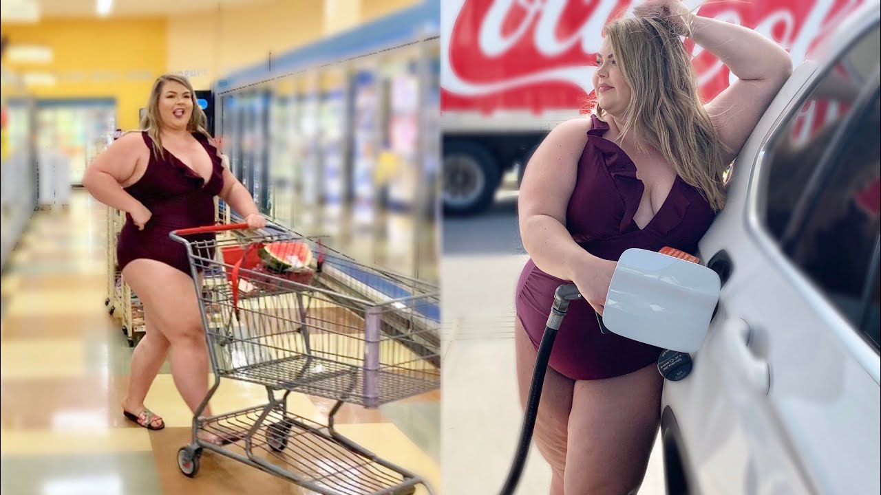 Fat Girl Spends 24 Hours in a Swimsuit (PUBLIC CHALLENGE)