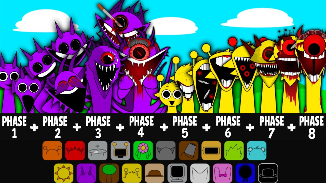 Sprunki Phase 1 + Phase 2 + Phase 3 + Phase 4 + Phase 5 + Phase 6 + Phase 7 + Phase 8 | DAYLIGHT
