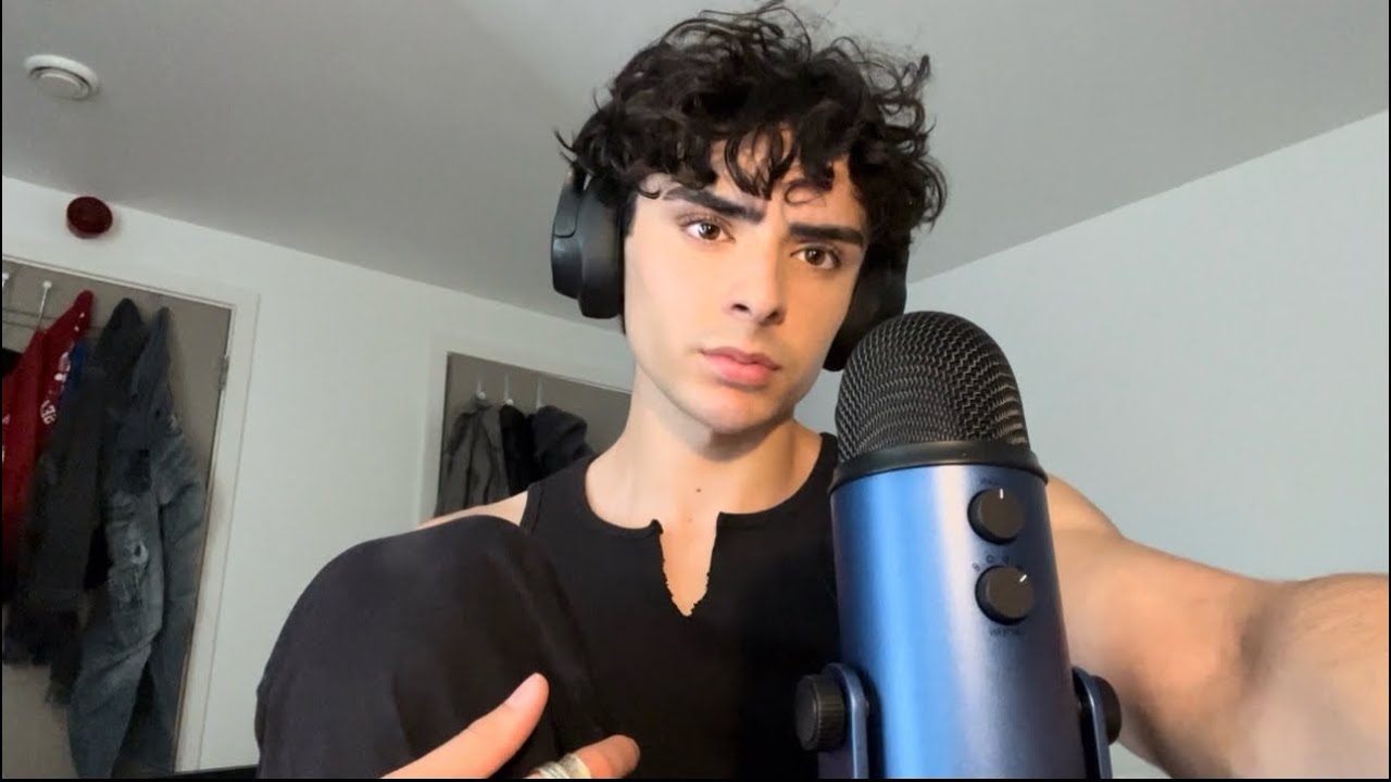 my first ASMR video!! male whispers, ASMR ramble