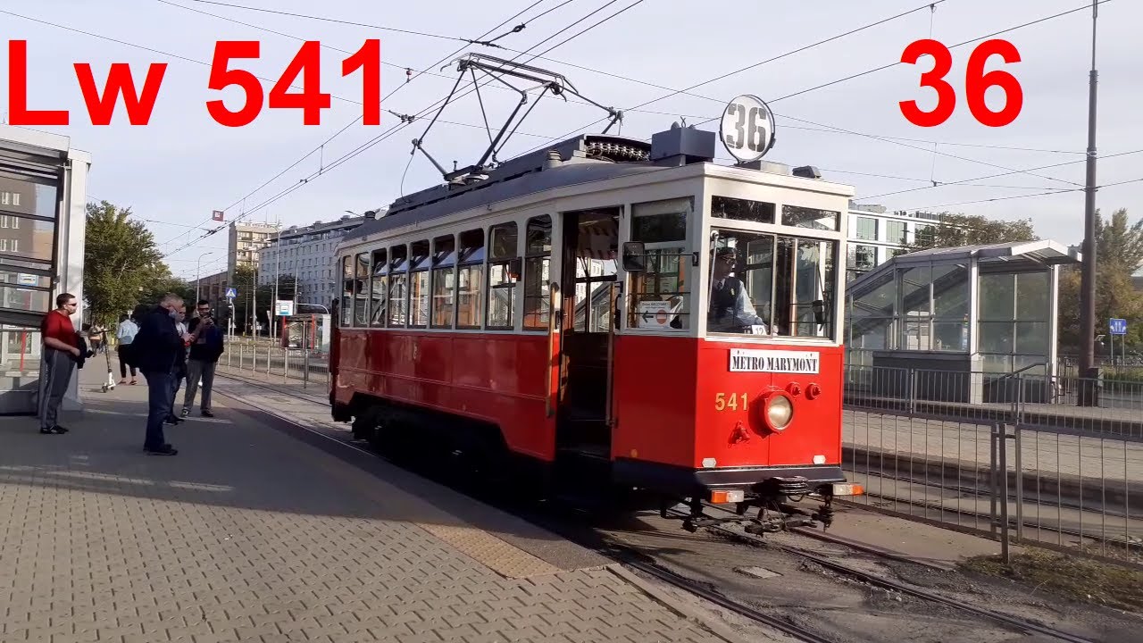 Zabytkowe tramwaje w Warszawie - Lw nr 541 - linia 36