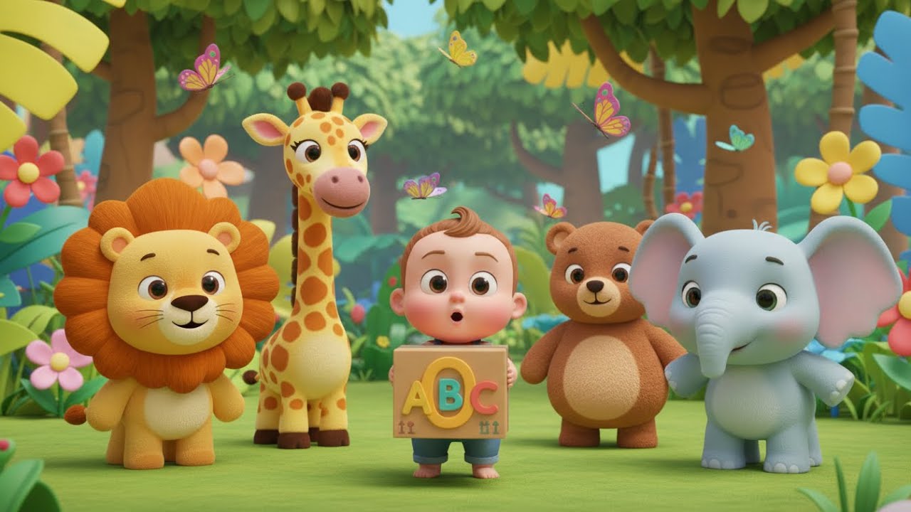 ABC Surprise Box with Animals Song for Kids | Learn Alphabet & Animal Sounds for Toddlers 🐶🦁🐷🎶