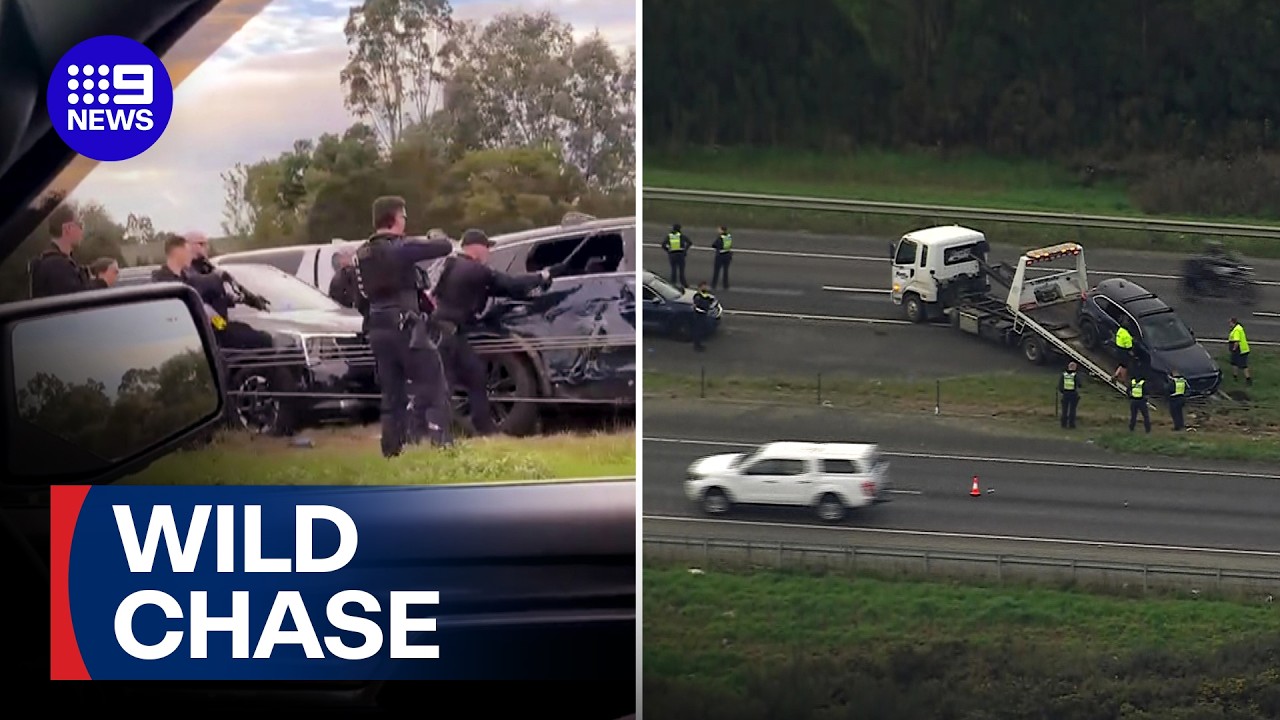 Teenagers charged over alleged armed robberies and wild Melbourne chase | 9 News Australia