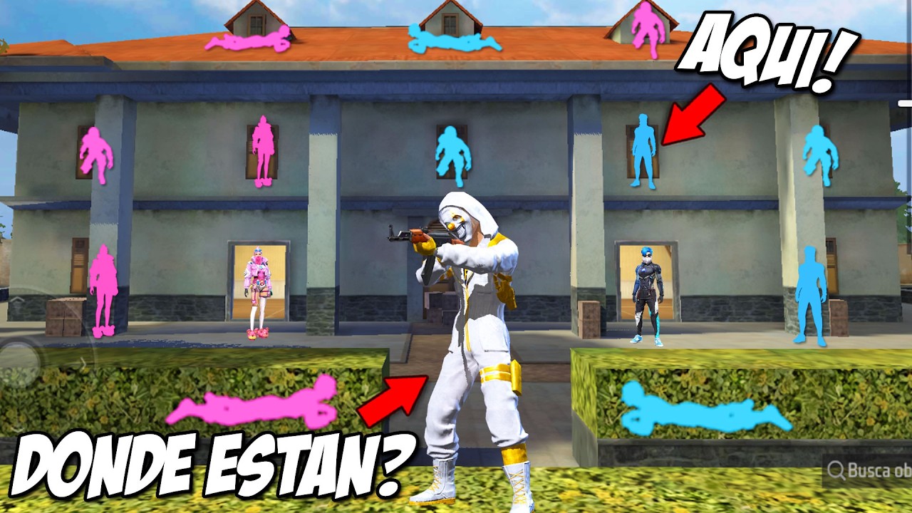 ESCONDITE DE HOMBRES vs MUJERES en FREE FIRE! 😂 *gracioso* MOMENTOS GRACIOSOS FREE FIRE
