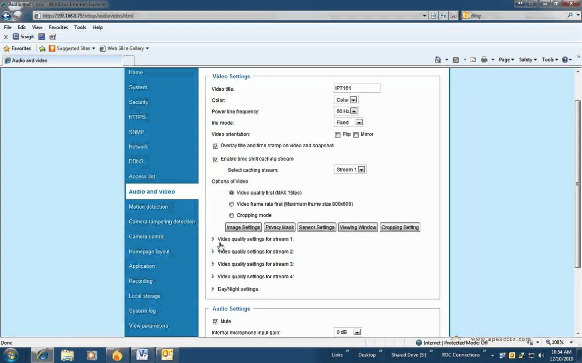 Video Tutorial: How to Configure the Vivotek ST7501 Camera (Part 3)