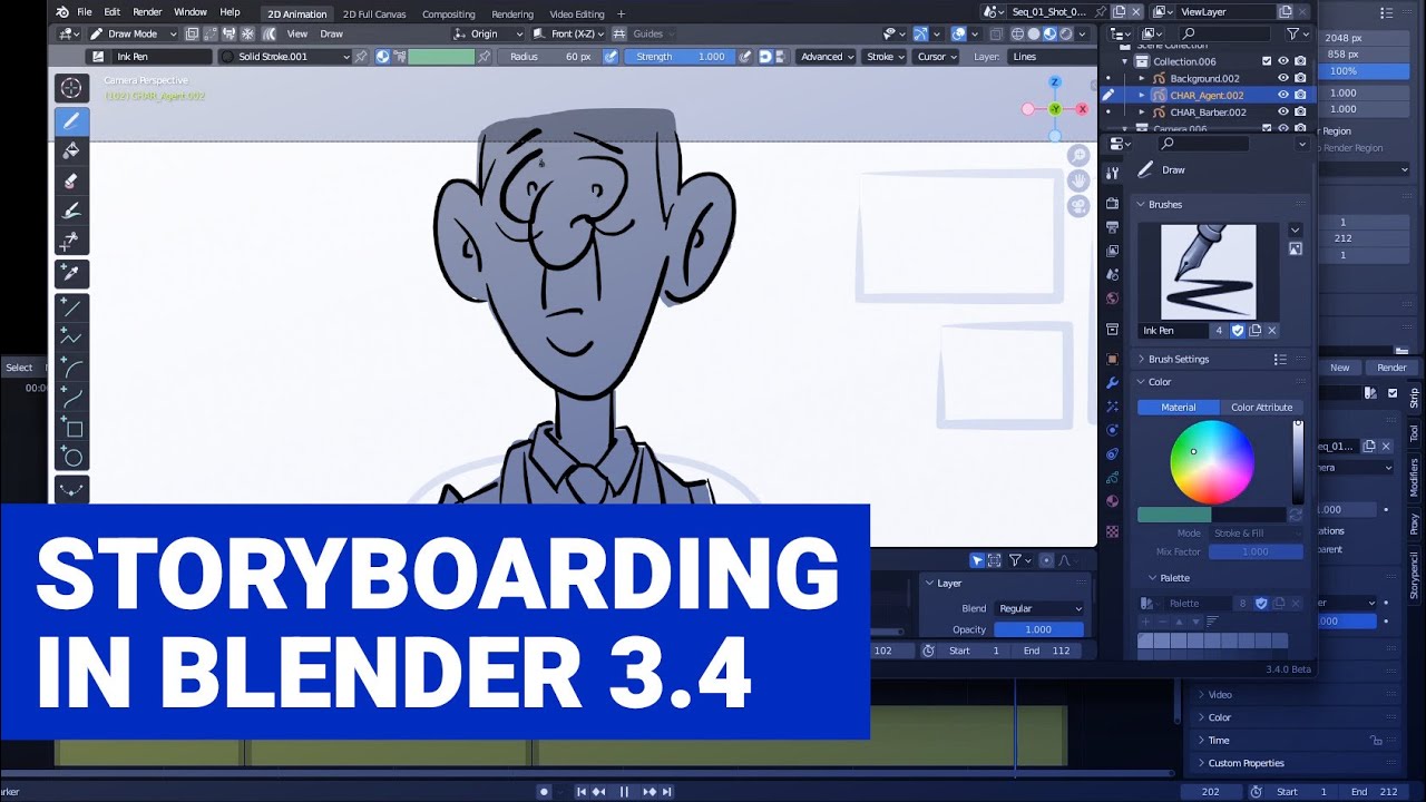 Storypencil - Grease Pencil add-on for Storyboarding