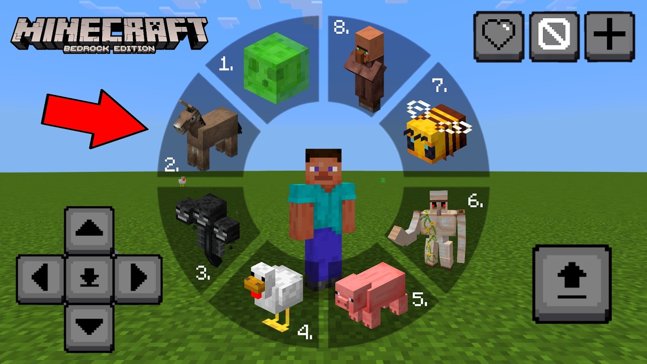 Como transformarse en cualquier mob o animal en Minecraft PE Bedrock - MCPE addon/mods