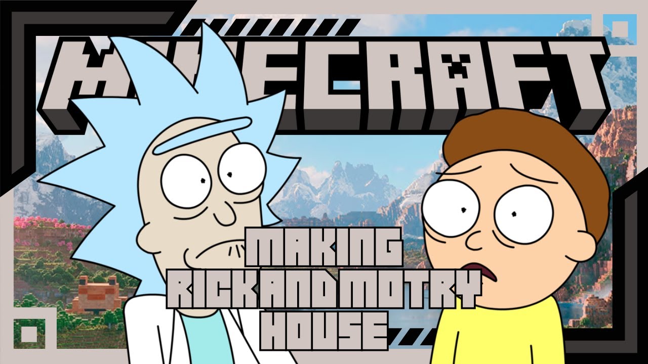 How To Make Rick And Morty House (Backwards) | Minecraft Building Tutorial