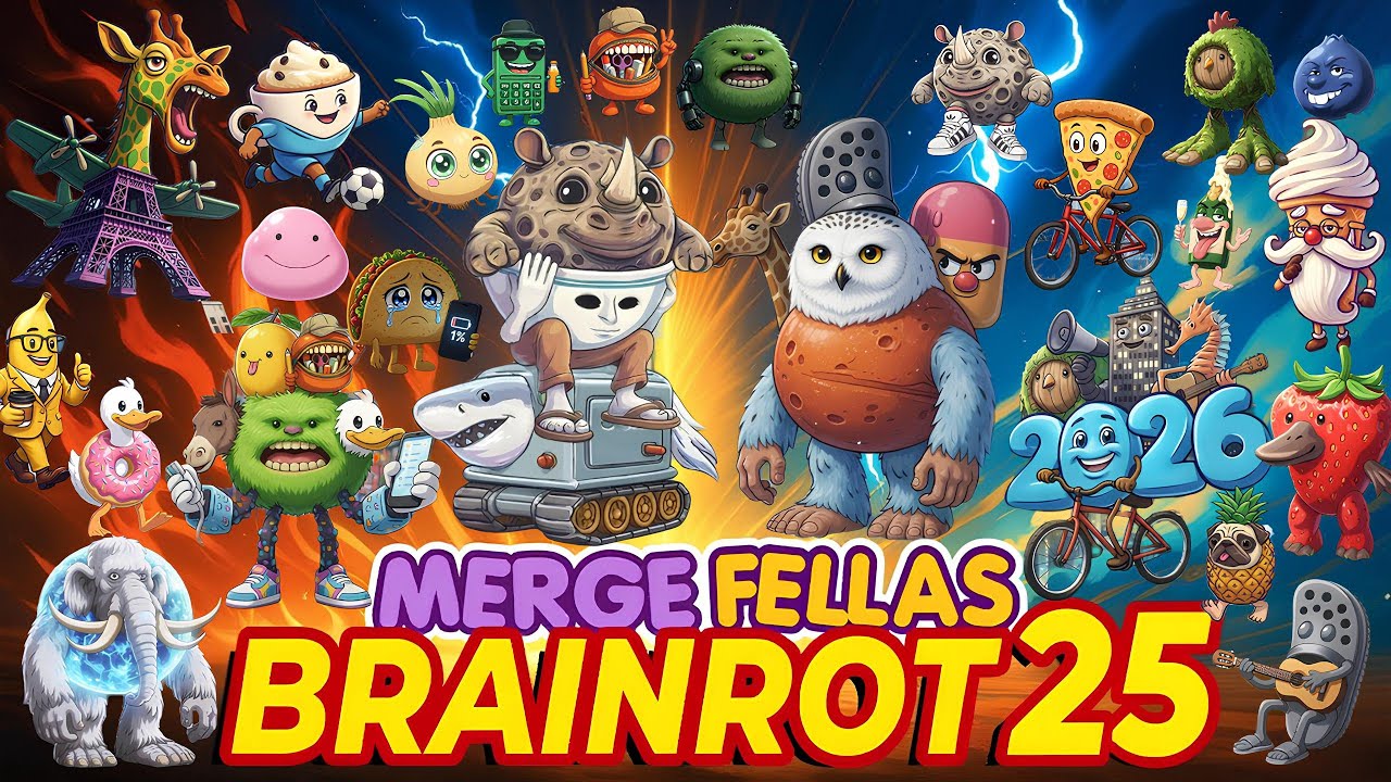 Merge Fellas Brainrot 25 — Anime Opening (Official MV) | Tynso Game