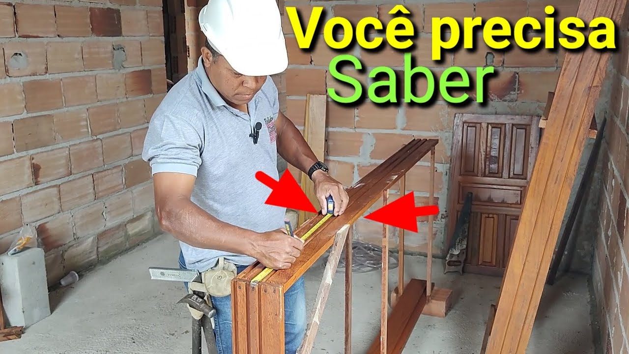Há 30 anos coloco o prego assim batente não solta nunca!