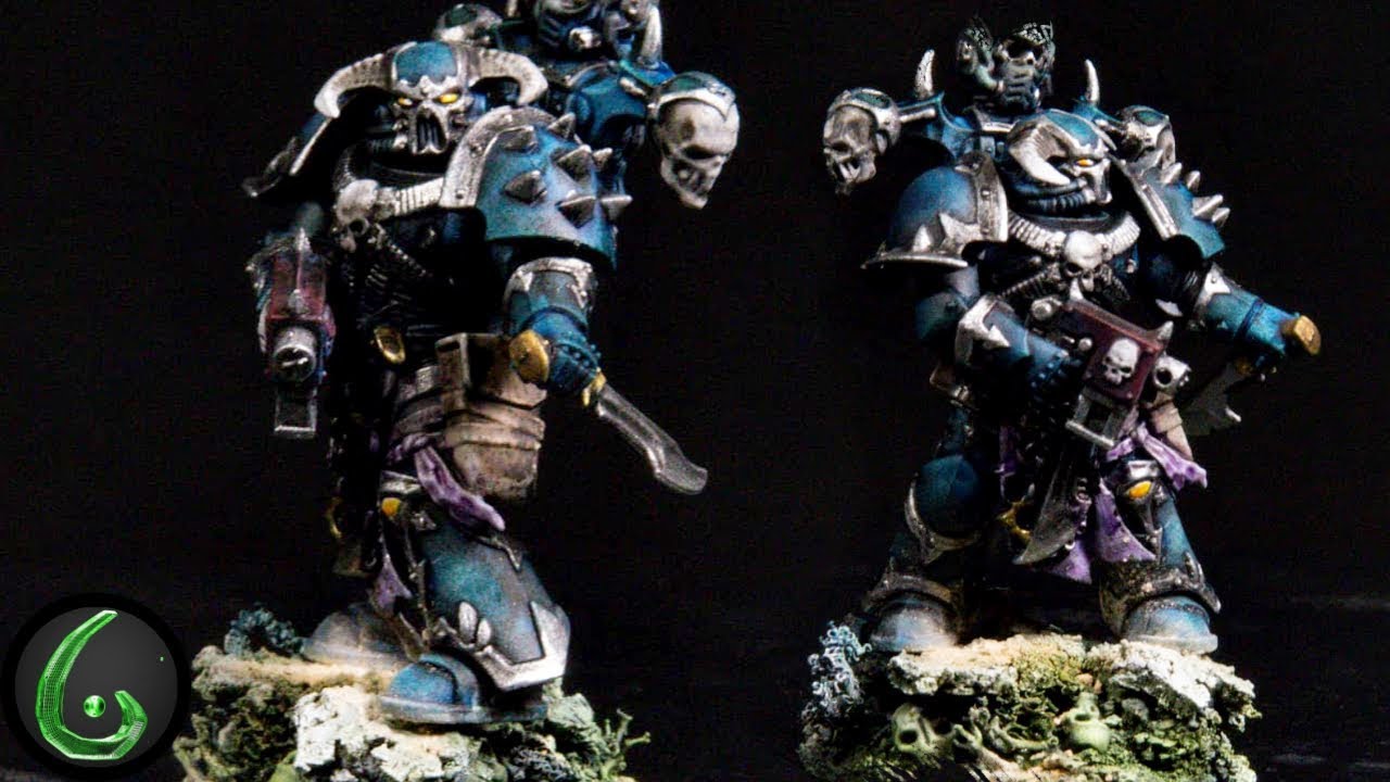 Painting Tutorial WH40K Quick Chaos Alpha Legion Troop Scheme