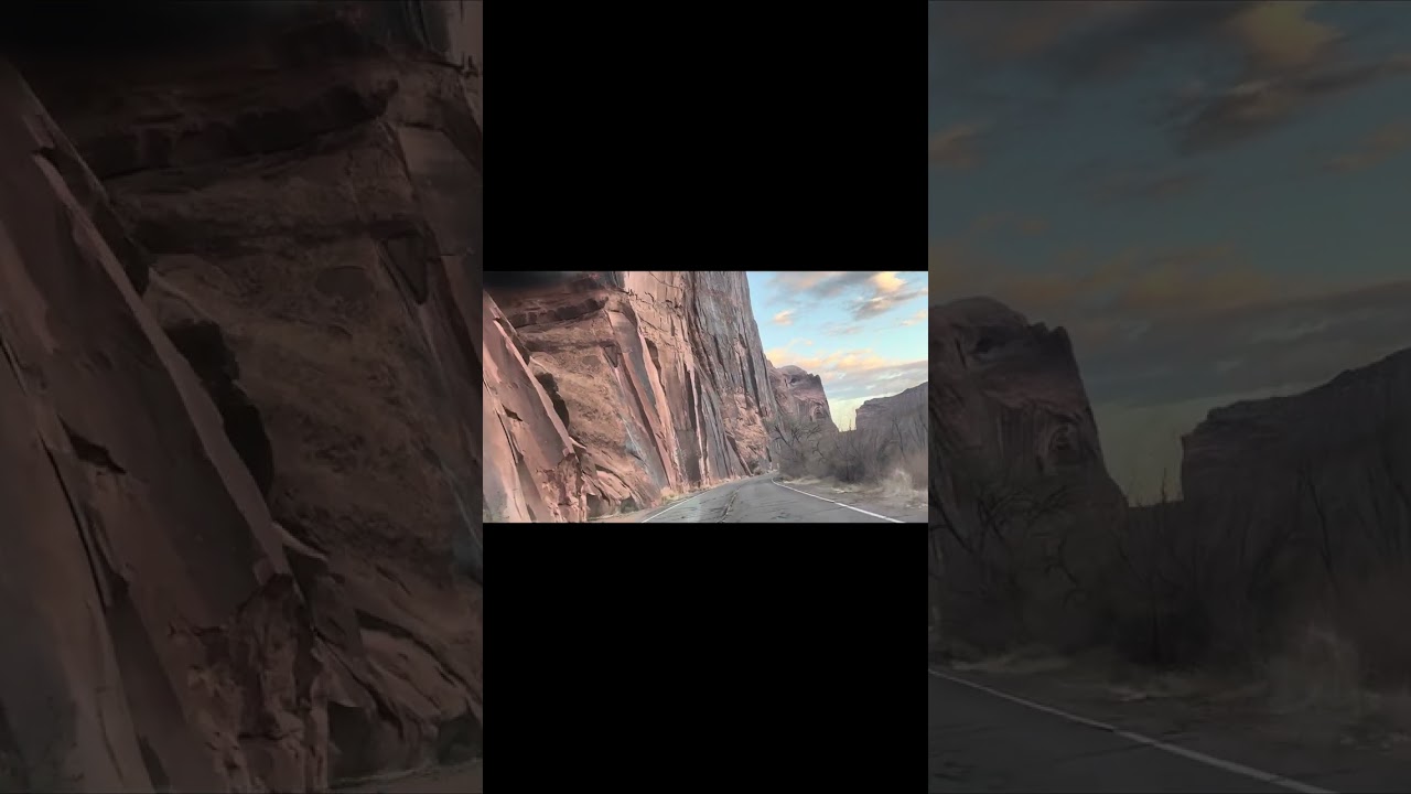 Scenic route on Route 279 in Moab, Utah