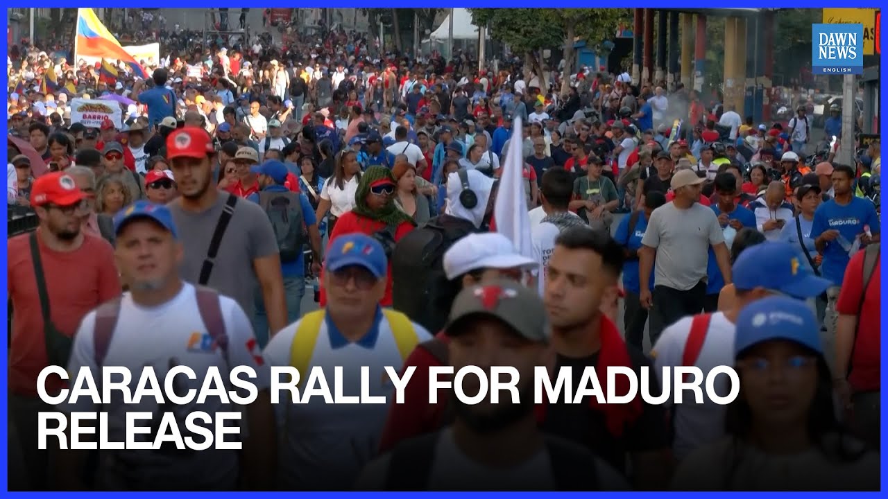 Thousands Rally In Caracas One Month After US Forces Captured Maduro and Flores
