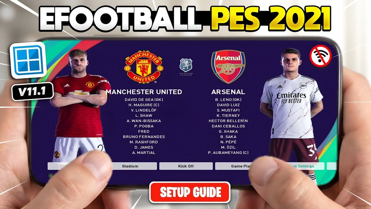 eFootball PES 2021 Mobile Offline - Winlator V11.1 Update Setup & Settings 60fps