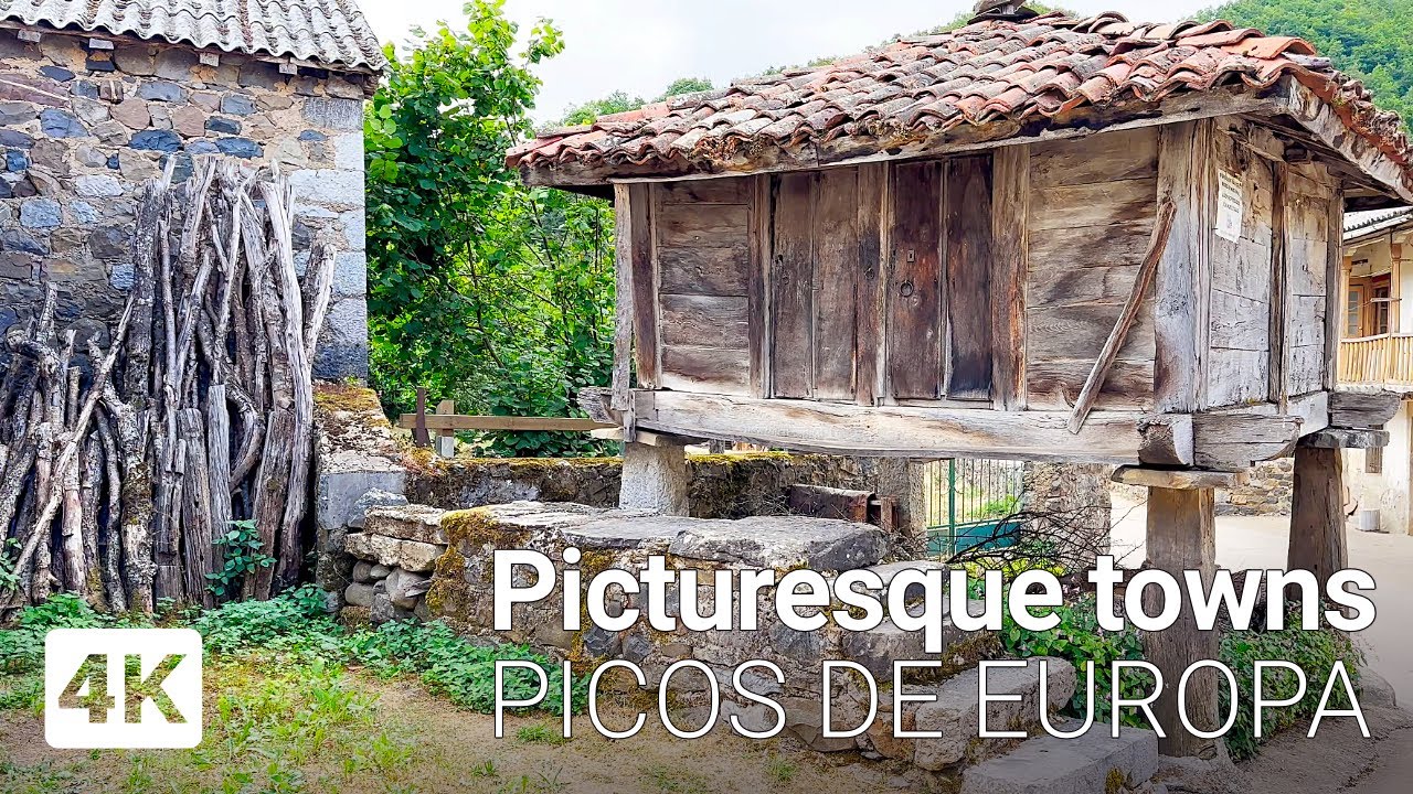 Charming mountain towns in the Picos de Europa Natural Park | Travel to Spain 4K