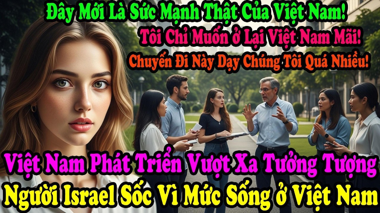CON GÁI TƯỚNG ISRAEL RƠI LỆ:“BỐ ƠI,VIỆT NAM LÀ THIÊN ĐƯỜNG!” 20 TINH HOA ISRAEL Ở LẠI, GÂY XÚC ĐỘNG