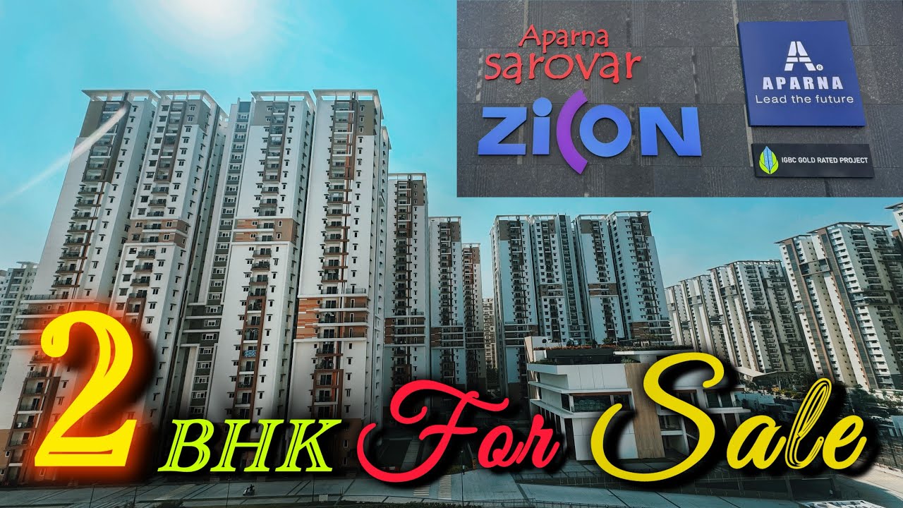 LUXURY 2 BHK Flat For Sale in Nallagandla | Aparna Sarovar Zicon Hyderabad