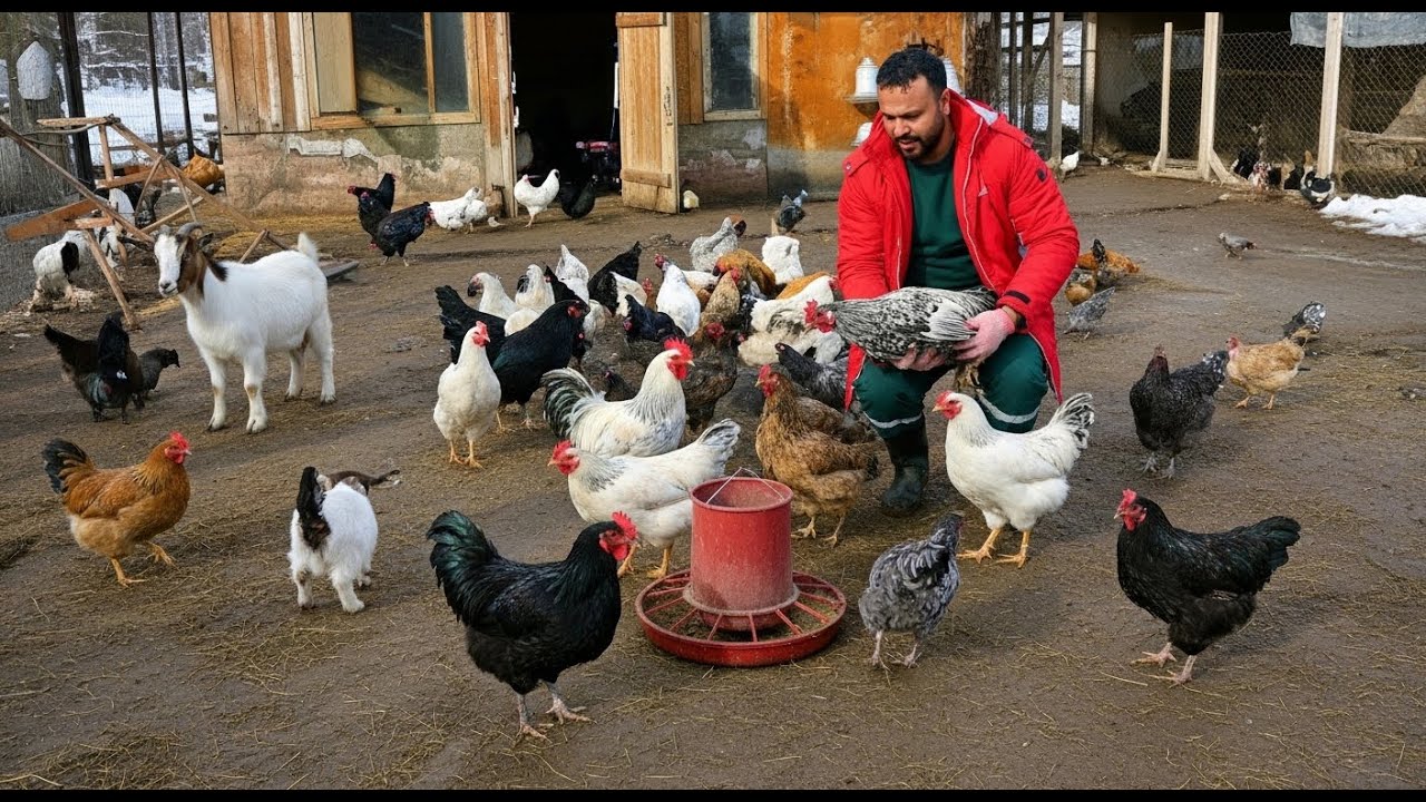 Yavru Keçimiz Büyüdü! 🐐 | Fazla Horozları Yakaladım 🐓 | Köyde Tavuk Yetiştiriciliği & Çiftlik Hayatı