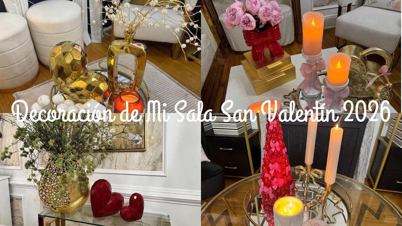 ❤️ Decoración de Sala para San Valentín 2026 | Rojo y Rosado en Tendencia