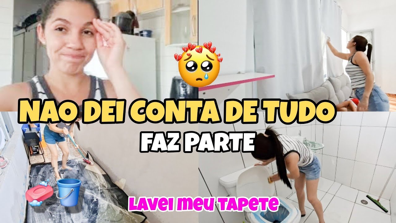 NÃO CONSEGUI FINALIZAR TUDO FAZ PARTE 😥 ROTINA CORRIDA POR AQUI | LAVEI MEU TAPETE 🫧🪣🧼