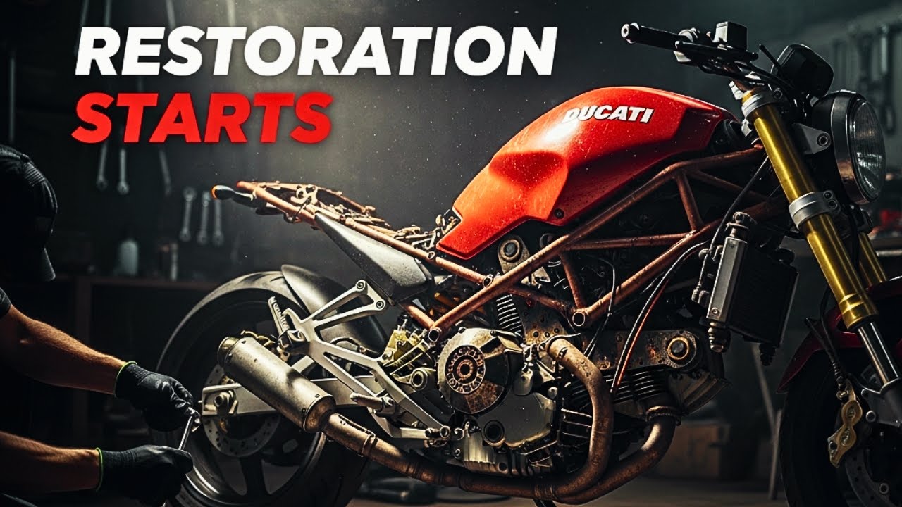НАЧАЛО ВОССТАНОВЛЕНИЯ ЗАБРОШЕННОГО DUCATI MONSTER
