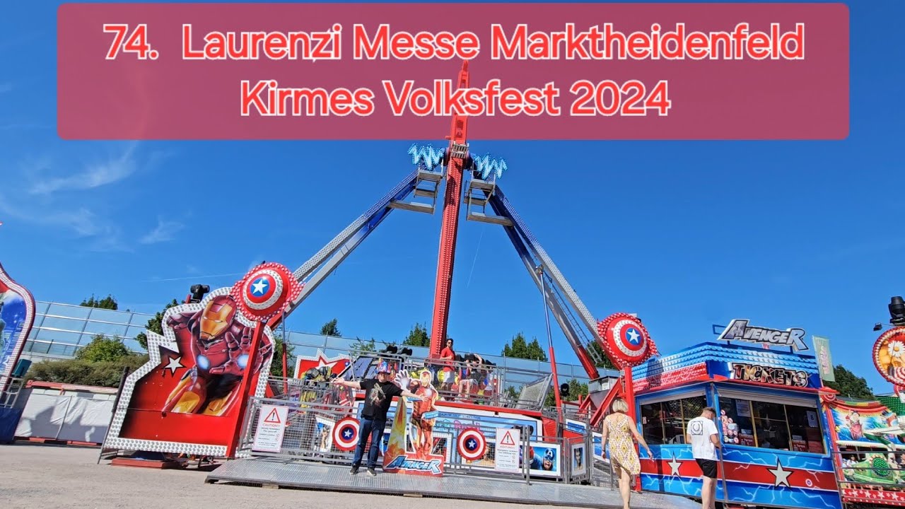 74.  Laurenzi Messe Marktheidenfeld Kirmes Volksfest 2024 unterwegs mit Justus König J.K