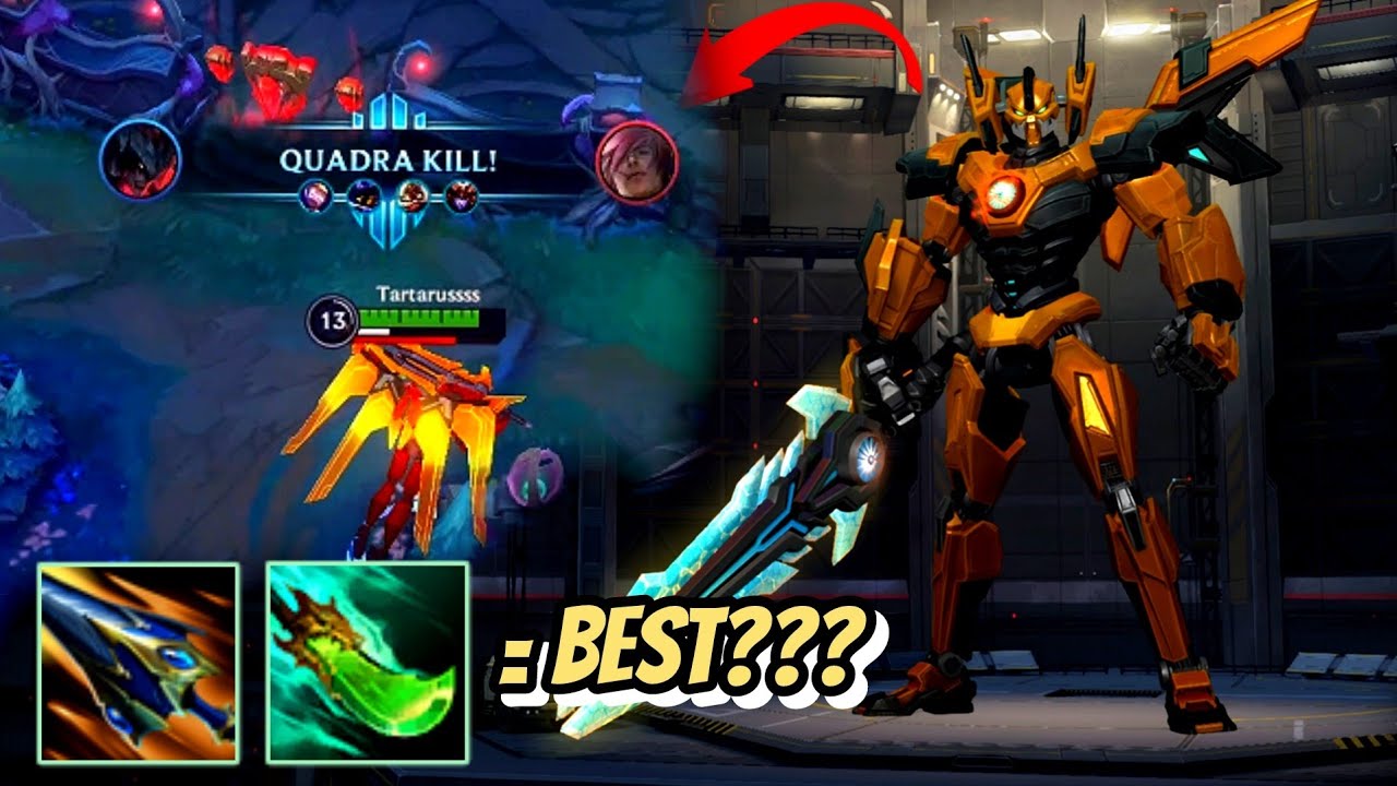 AATROX WILD RIFT TOP | SUNDERED SKY + SHOJIN = 1 QUADRA KILL | BUILD AND RUNES 
