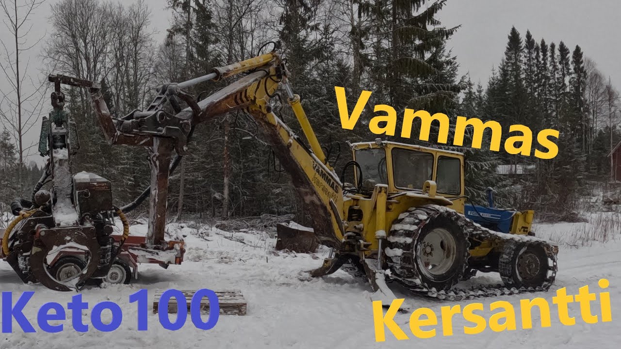 Asennetaan VammasKersanttiin Keto100 Harvesteripää