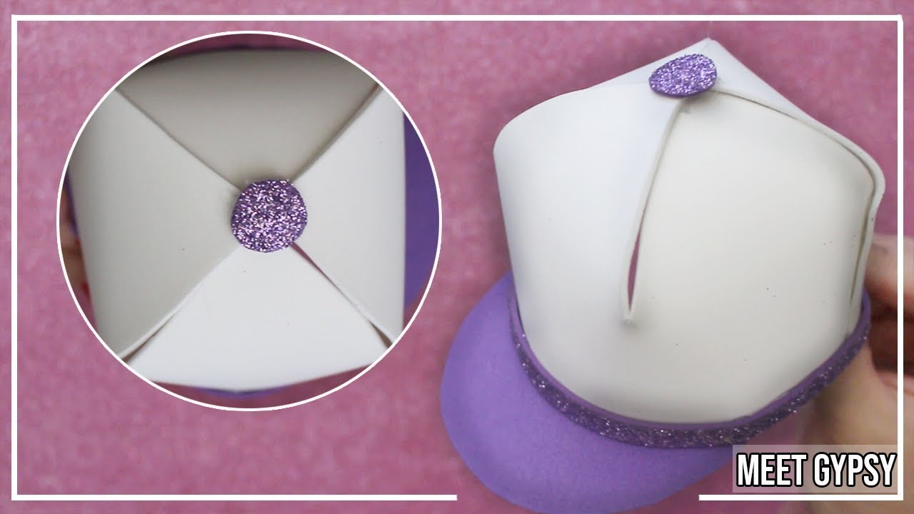 💥 GORRA de goma eva con molde 💥 Gorras de Foami 💥 LEMBRANCINHA CHAPEU em EVA