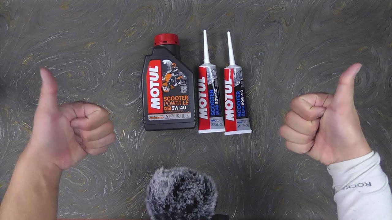 Motul Scooter Power LE 5W40 + 2x Scooter Gear Oil 80W 90