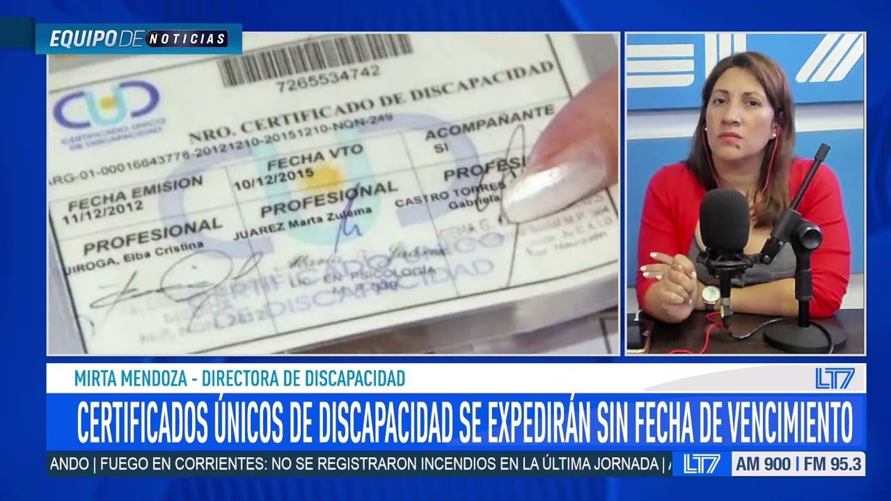 Los Certificados Únicos de Discapacidad se expedirán sin fecha de vencimiento
