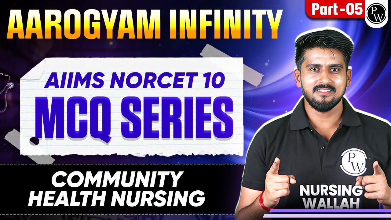 Community Health Nursing | AIIMS NORCET 10 Preparation | Aarogyam Infinity MCQ Series | Part 5