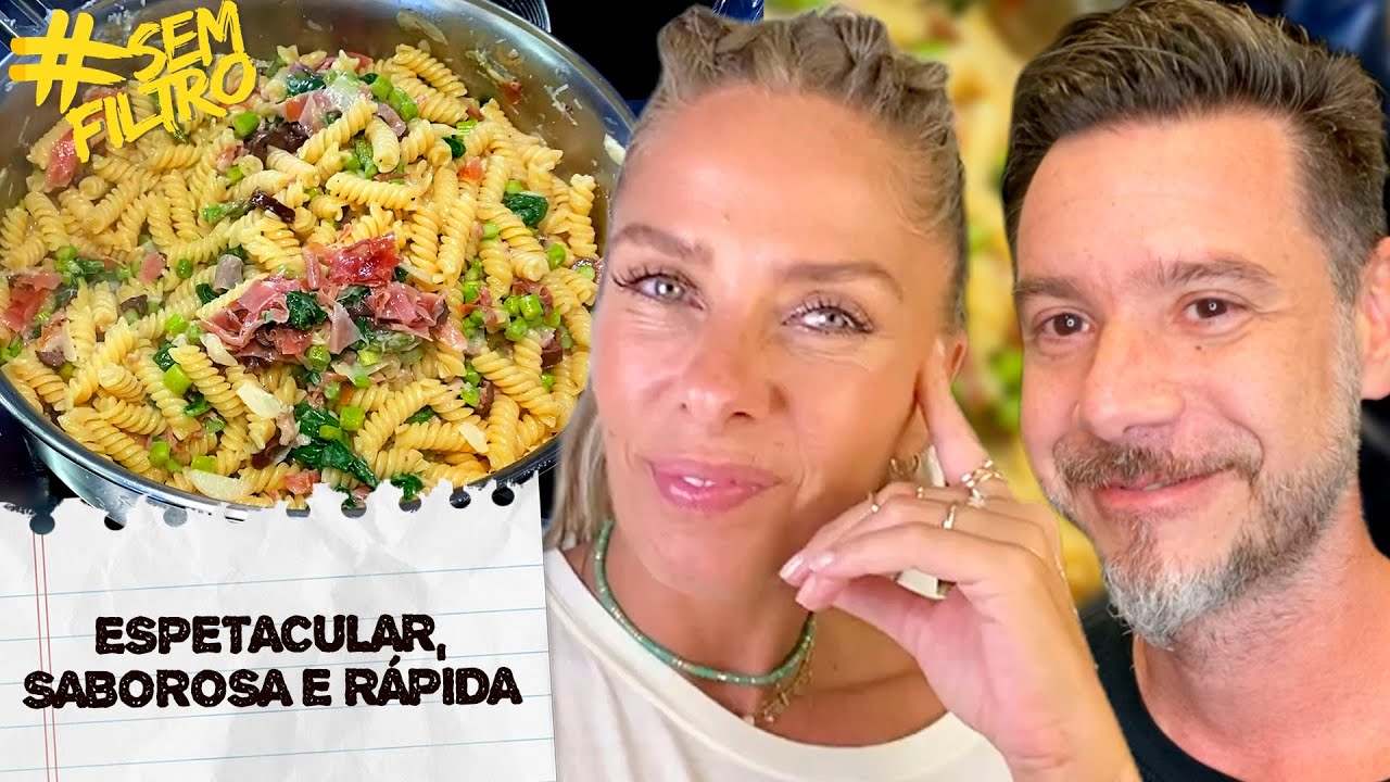 MASSA RÁPIDA E DELICIOSA:  O MELHOR  FUSILLI, PRESUNTO CRU E ASPARGOS DO MUNDO! | Adriane Galisteu