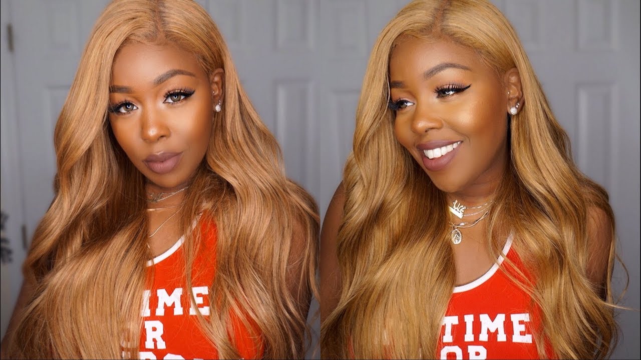 🍯 Honey Blonde #27 Custom Wig, NO Bleaching or Processing! Yolissa Hair