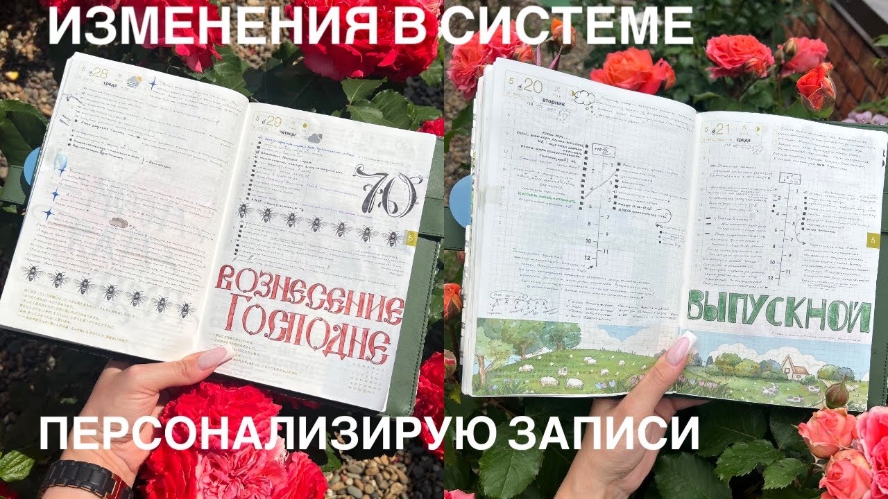 Изменения в системе планирования и дневника май 2025🤍Персонализирую свои записи.Канцелярские обновки
