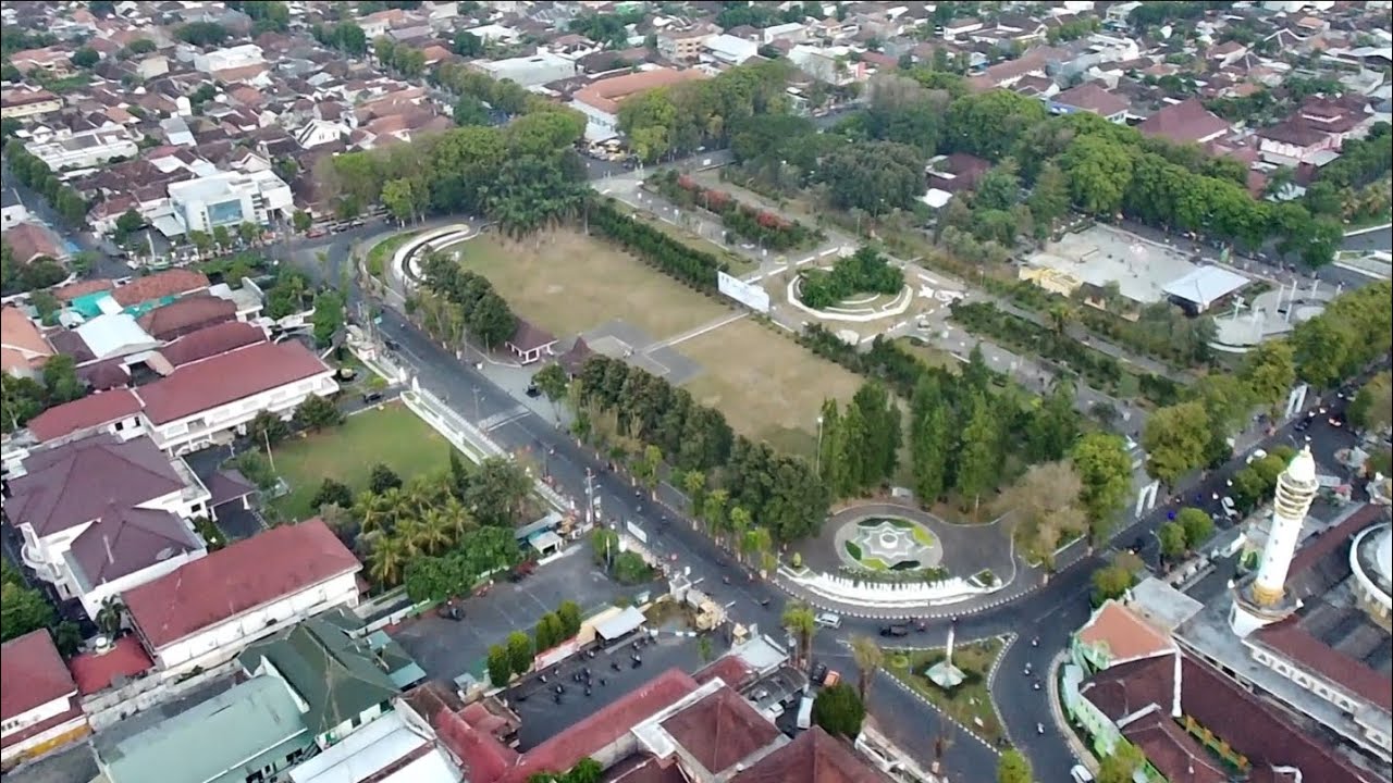 Sore Hari di Alun Alun Lumajang jatim Drone SJRC F22S 4K PRO 3.5KM