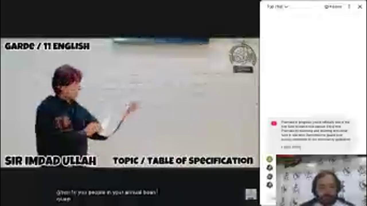 Live Video and Telecast of TOS English 1st year