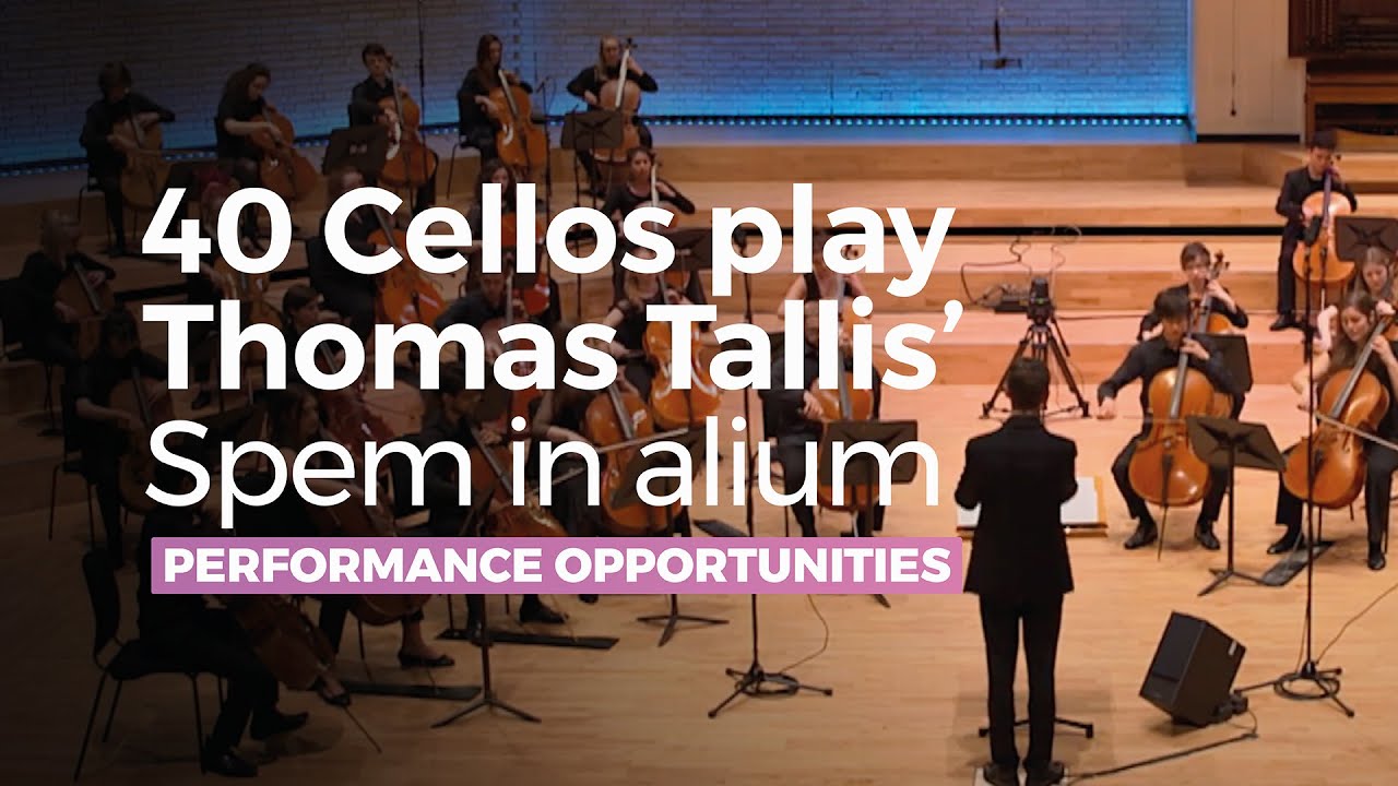 40 Cellos play Thomas Tallis' Spem in alium at the RNCM